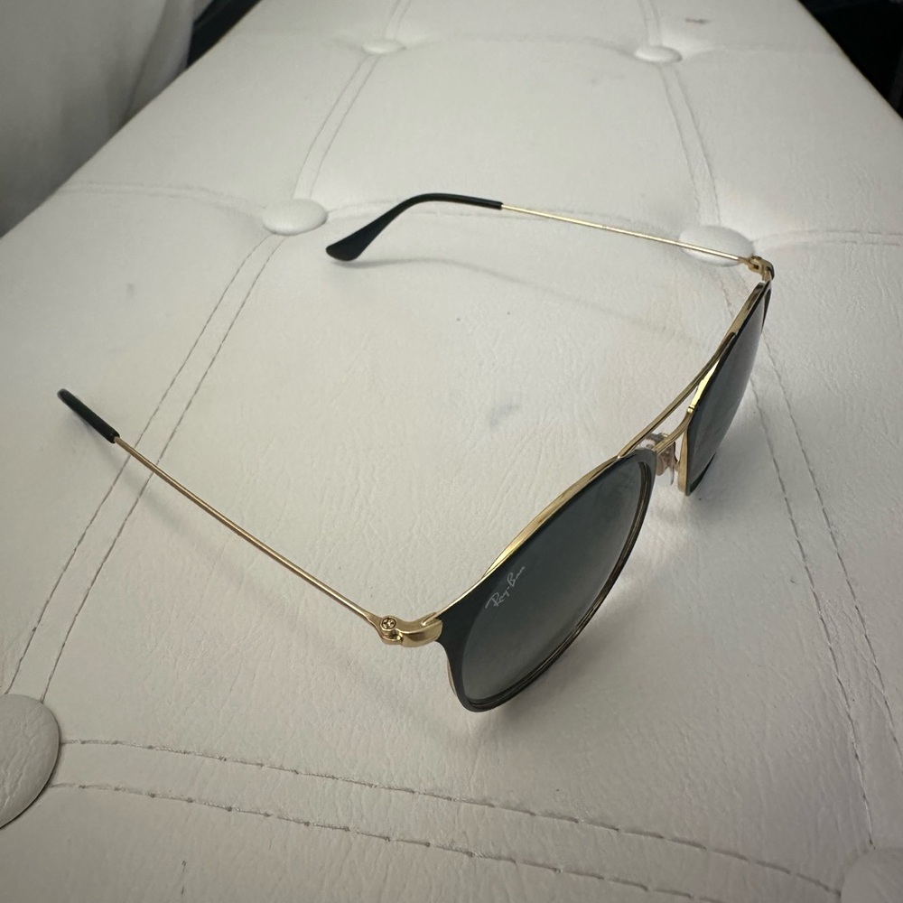 Ray-Ban Black and Gold Sunglasses - Picture 4 of 12